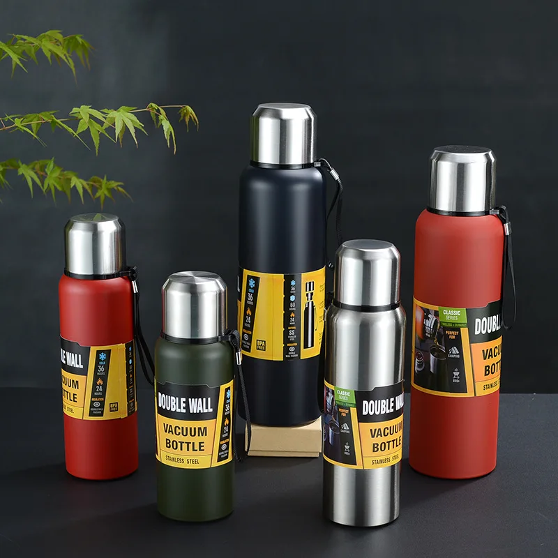 

All-Steel Cup 304 Stainless Steel Large-Capacity Insulation Cup Outdoor Portable Sports Water Cup Travel Pot