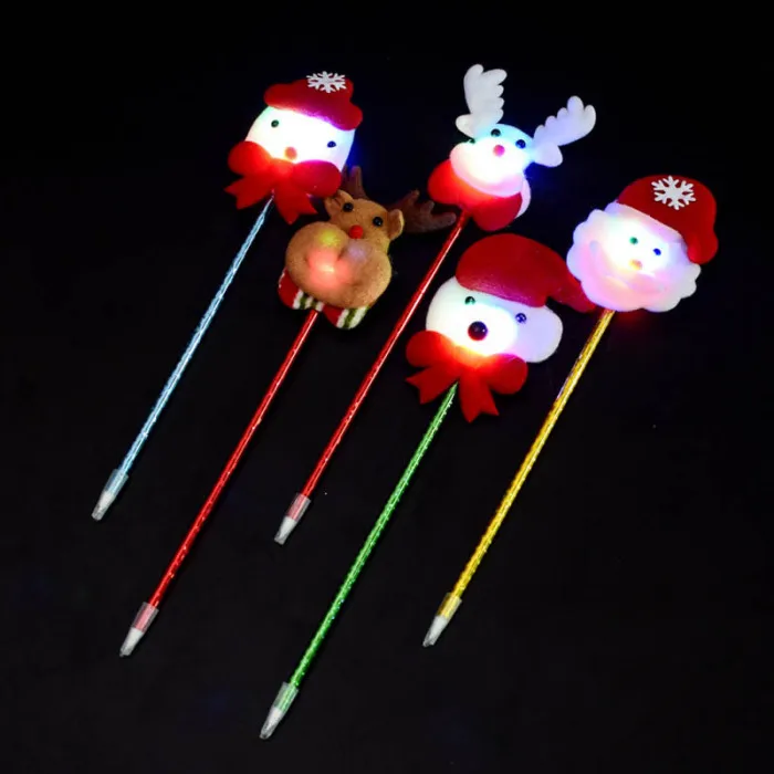 Economical Christmas Headband Light Up Hat Glasses Pen Brooch Accessories Decoration For Party Holiday ds99