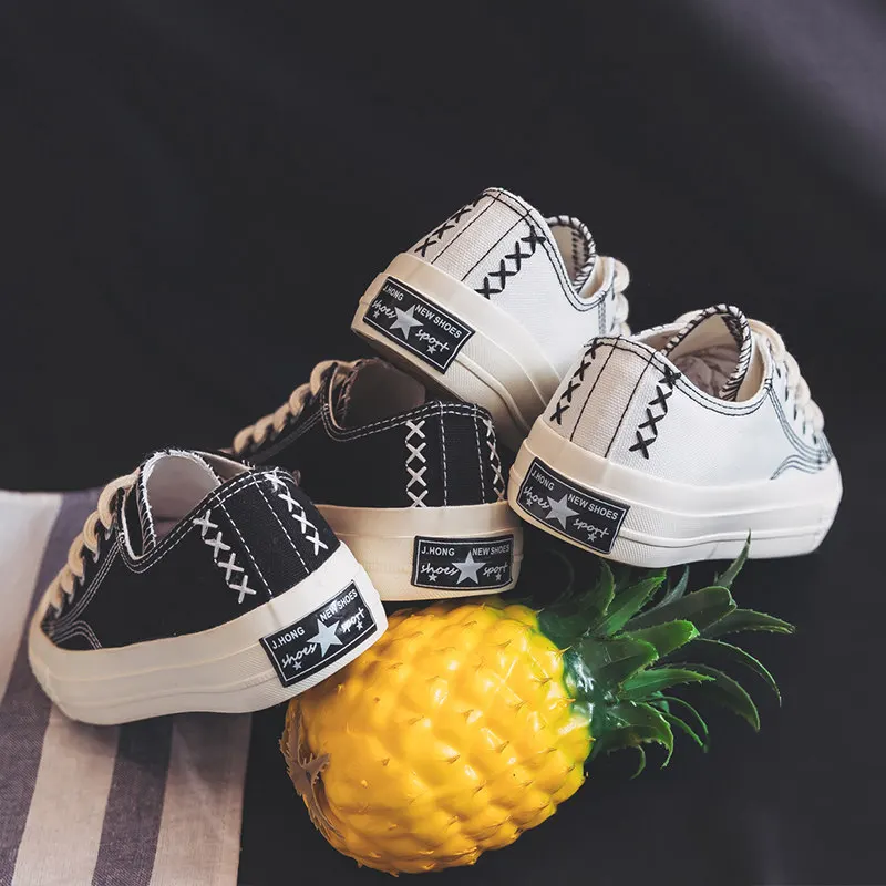 Женские парусиновые туфли красные на толстой подошве весна лето 2020|Женские