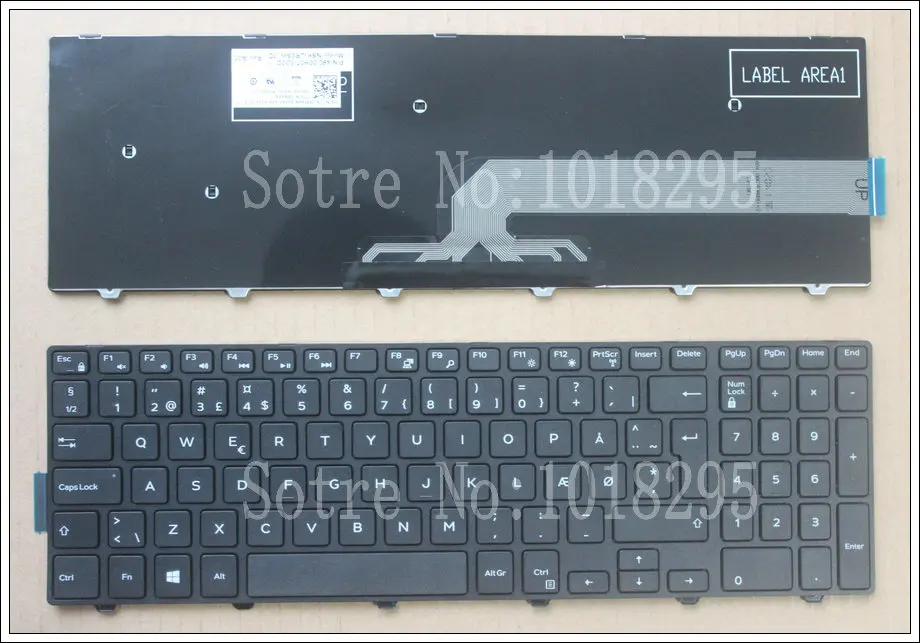 Норвежская NW Клавиатура для ноутбука Dell Inspiron 15 3000 5000 3541 3542 3543 5542 3550 5545 15-5547 15-5000 17-5000