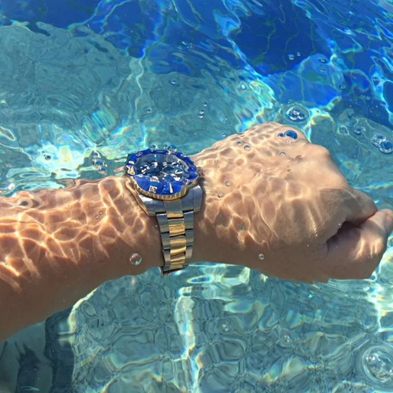 AAA LGXIGE часы для мужчин лучший бренд класса люкс Rolexable водонепроницаемые часы для мужчин спортивные мужские часы Полный алмаз GMT наручные кварцевые часы