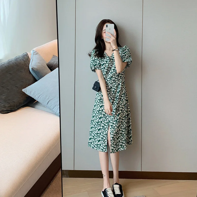 

French Socialite Floral Dress Gentle Temperament Early Spring 2021 New Women's Design Sense Tea Break Skirt