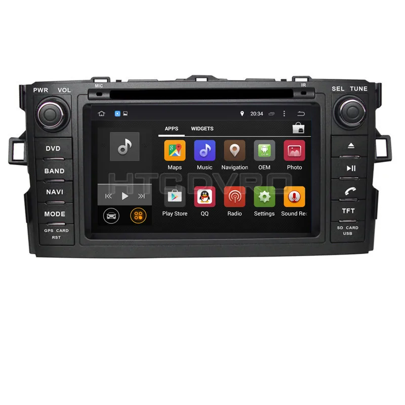 YMODVHT 7 дюймов 4G Восьмиядерный Android 9 0 1 Автомобильный DVD плеер для Toyota Auris/Corolla