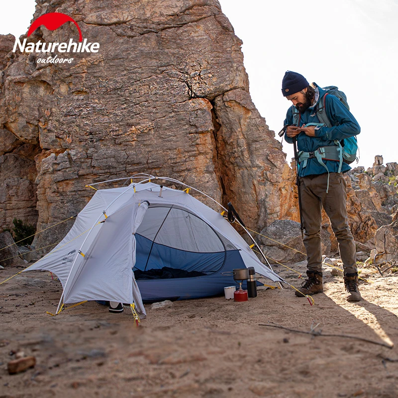 Палатка NatureHike туристическая на 2 человек Ультралегкая двухслойная