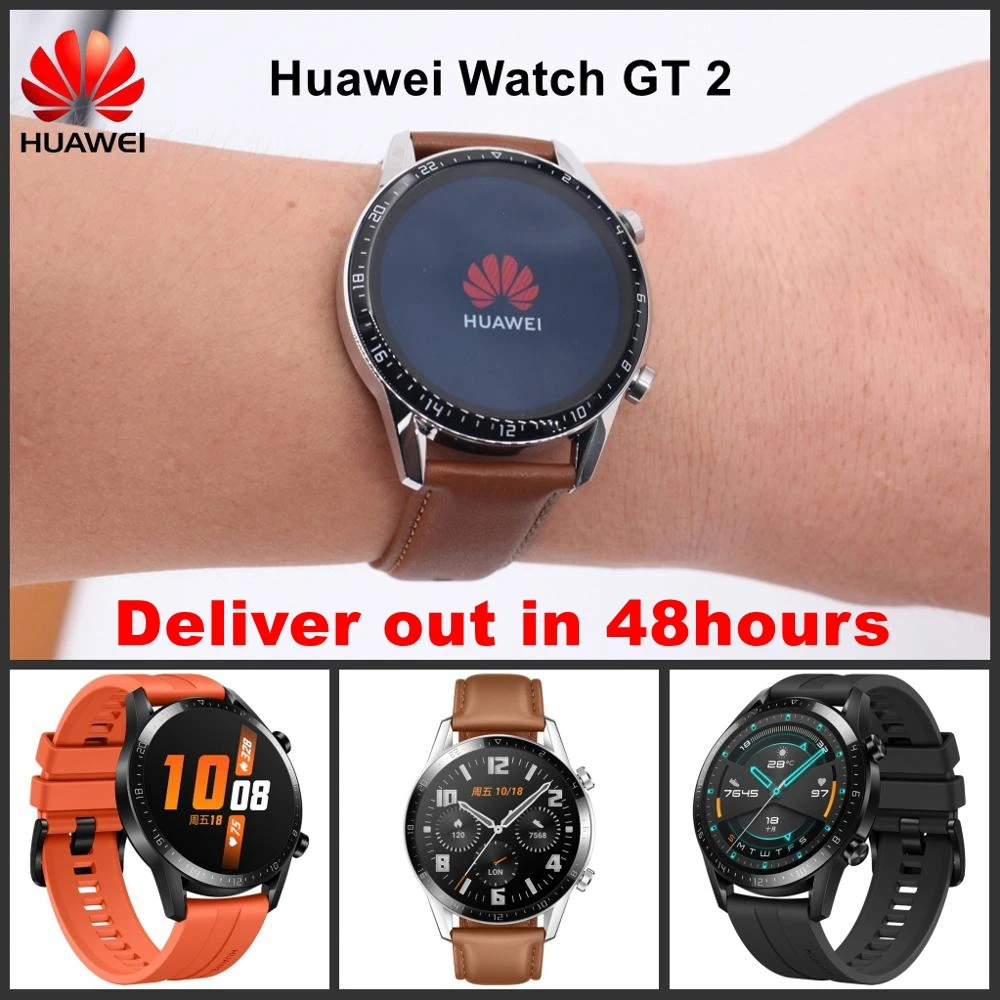 2019 Новые смарт часы huawei GT 2 многоязычные 46 мм водонепроницаемый спортивный