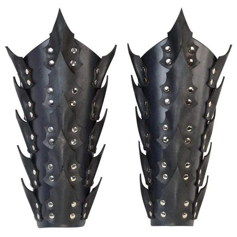 Фэнтезийный защитный нарукавник армированный кожаная шкала Костюм викинга