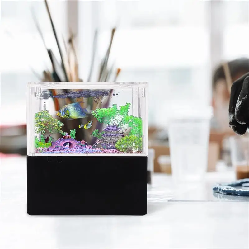 

Креативный акриловый аквариум, бесплатная замена воды, аквариум для рыб, прозрачный аквариум