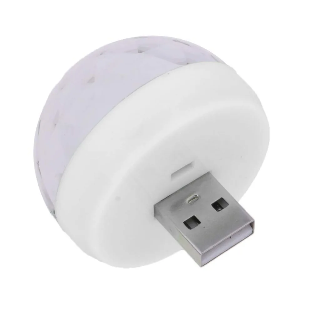 Мини USB led вечерние светильник s портативный хрустальный волшебный шар для дома