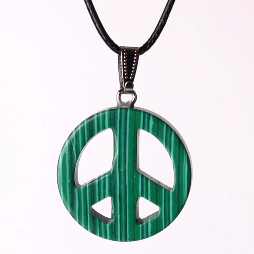 

24PCS Wholesale Women Fashion Jewelry Necklace Pendant Natural Stone Handmade Quartz Earrings Peace Mark Pendants Jewelry Making
