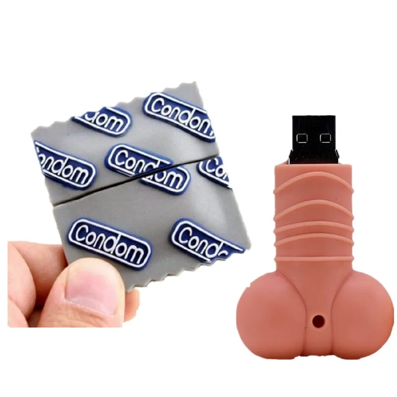 Креативный мультипликационный мужской Genitals Usb флеш накопитель 32 ГБ 4 8 16 Флешка 64