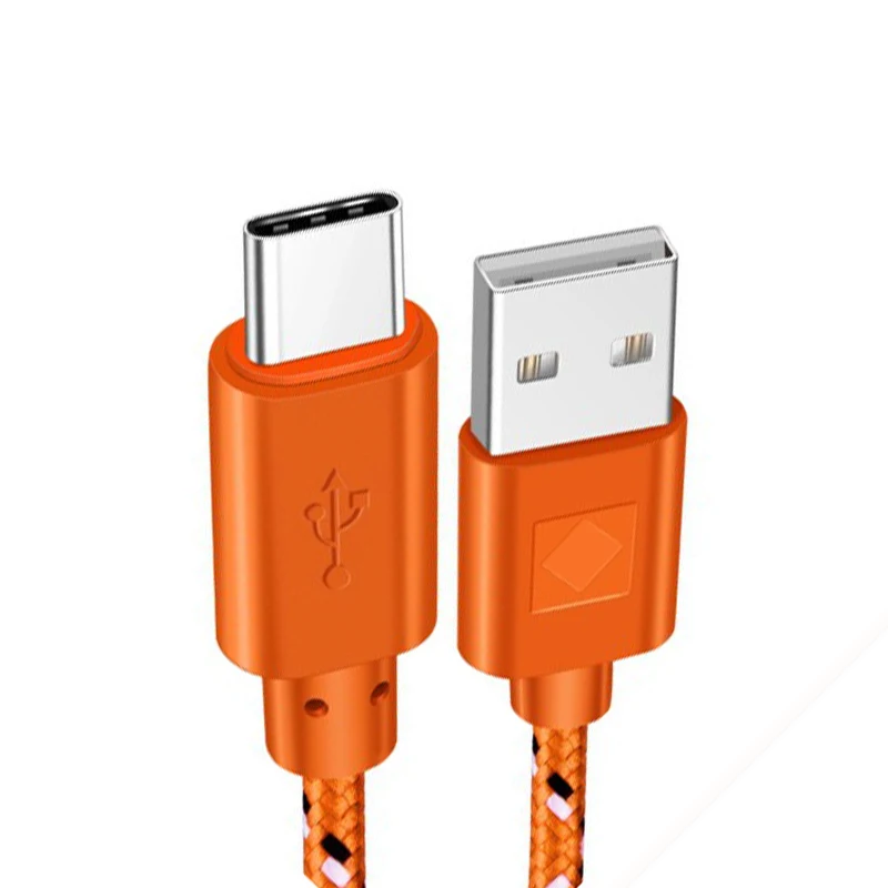 Кабель usb type C для быстрой зарядки 1 м 2 м 3 м зарядное устройство для huawei p9 p10 p20 mate 10 pro lite samsung S9 S10 Plus s8 Note 9 кабель для передачи данных - Цвет: Оранжевый