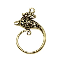graceangie 10pcs hollow phoenix bird charms bronze pendants bracelet necklace fashion jewelry accessory 34247mm