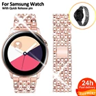 Ремешок из стали для Samsung Galaxy Active 1 2 Gear S3, люксовый Универсальный быстросъемный Браслет для Samsung Watch 3 4145 мм