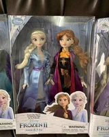 disney toys frozen 2 new elsa and anna princess doll toys with accessories olfa sets girls collection dolls kids gifts with box