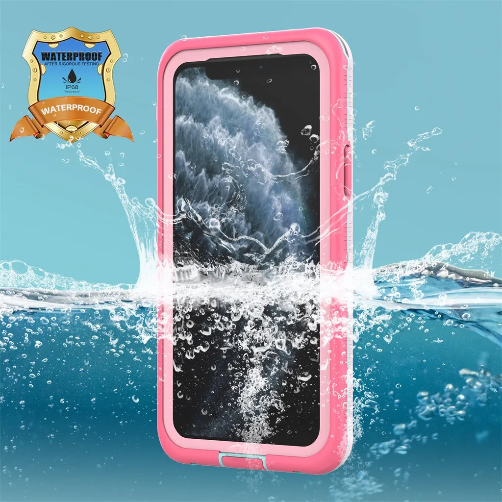 IP68 Water Proof Phone Case For iPhone 11 Pro Max Waterproof Shock-proof Cover New Full Protection | Мобильные телефоны и