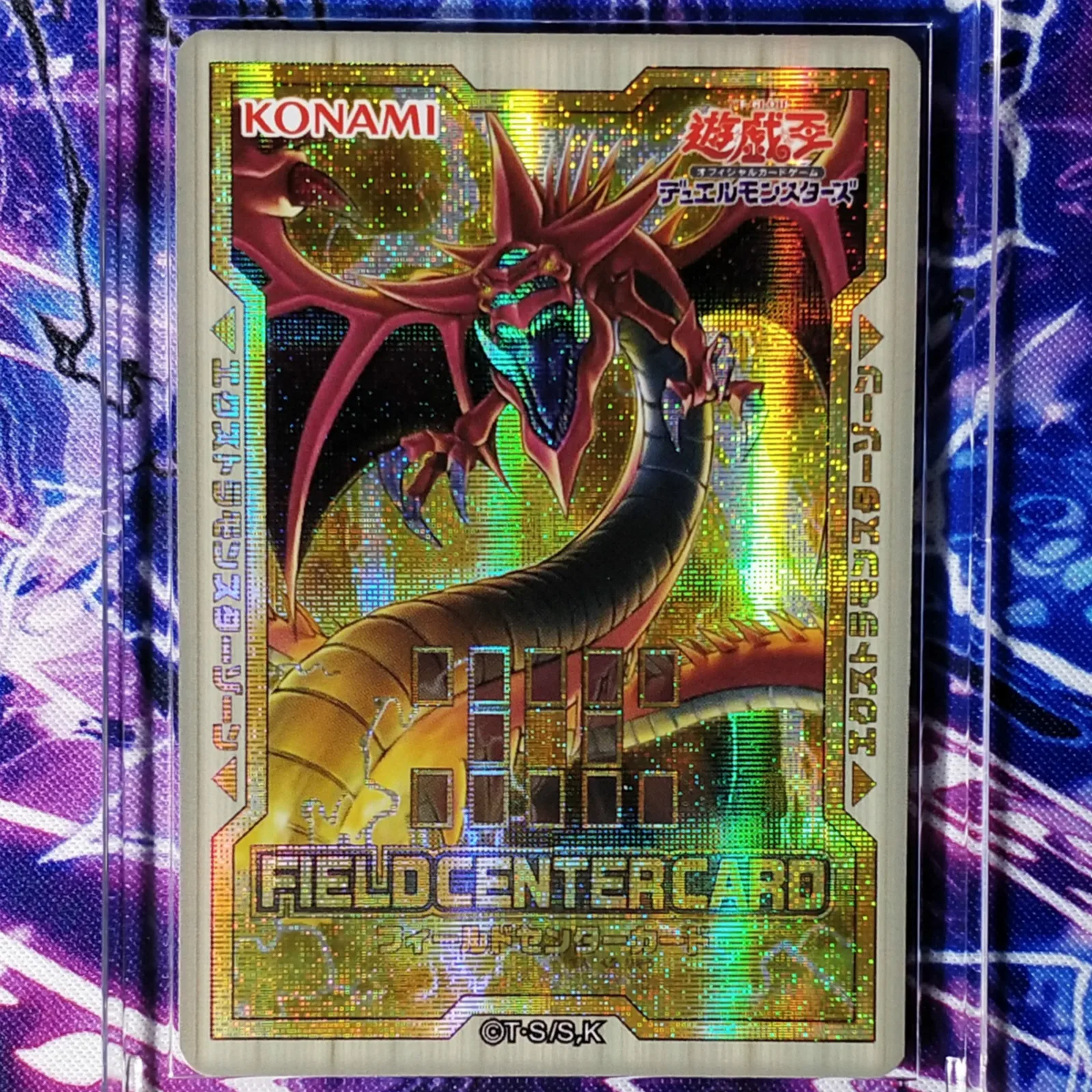Yu Gi Oh Slifer Небесный дракон DIY Красочные игрушки хобби Коллекционная игра