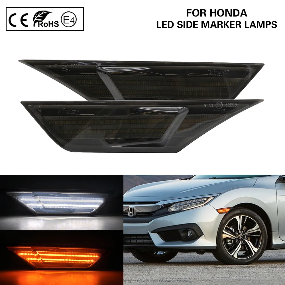 2 шт. Светодиодный Боковой габаритный фонарь Поворотная сигнальная лампа