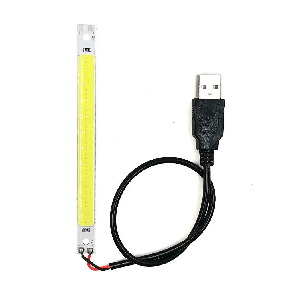 

50pcs 120x10mm 3V 5V LED COB Strip Bar Light 3.7V 5W Warm Cold White Blue Red Green Color LED Chip for Decoration Light Bulb DI