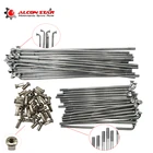 Передняя и задняя резьба для мотоцикла Alconstar- 40 шт.лот, обод колеса из нержавеющей стали, спицевая часть с кусачками для BMW R12 R75 R72 M1 M72