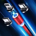 Магнитный кабель Micro USB Type-C для xiaomi redmi note 8T Android Umidigi F2 USB C iPhone, зарядный шнур