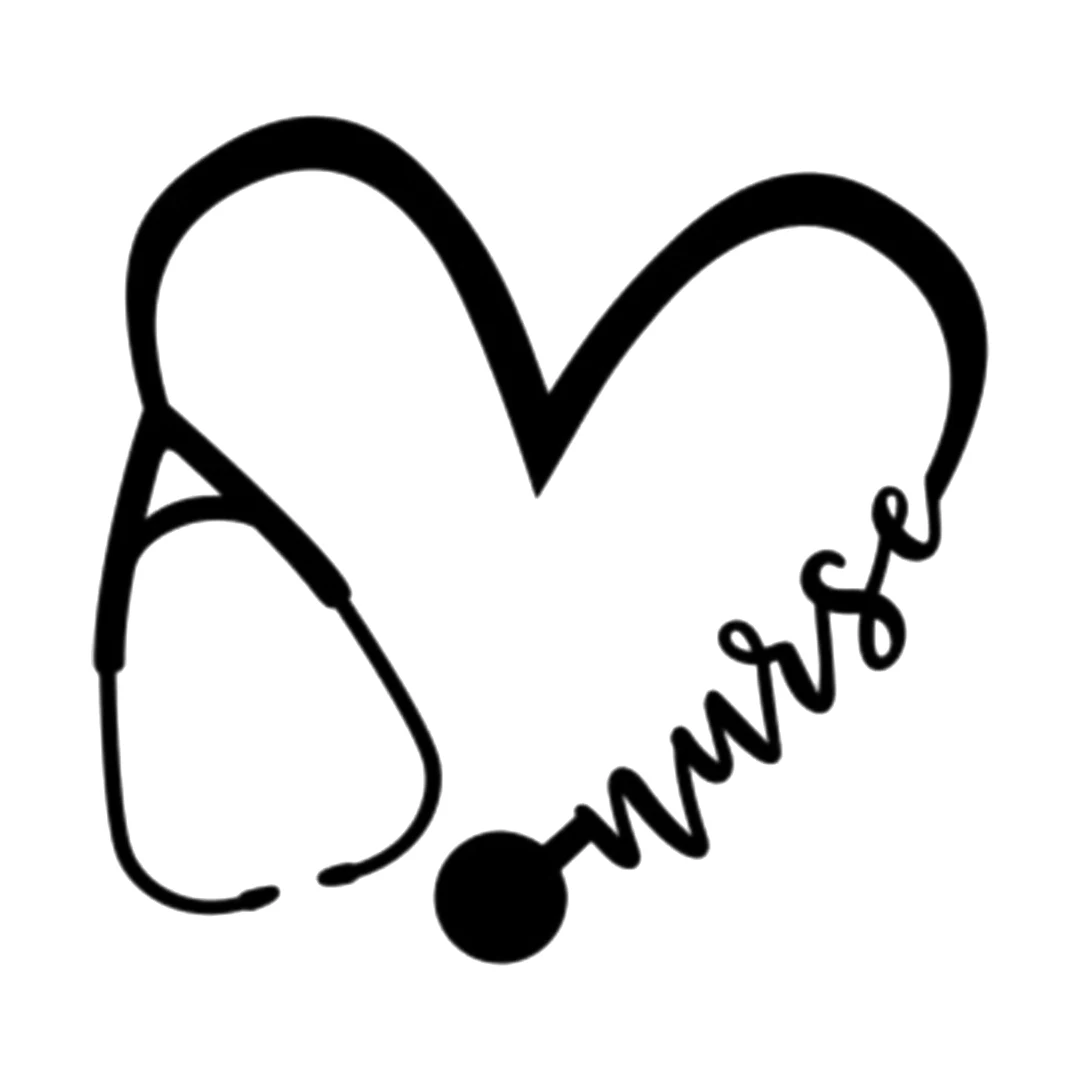 Медсестра сердце виниловые наклейки на машину наклейка для автомобиля и другие