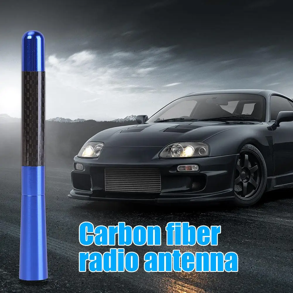 4 7 дюймов крыши автомобиля радио антенна винт углеродного волокна металла Stubby