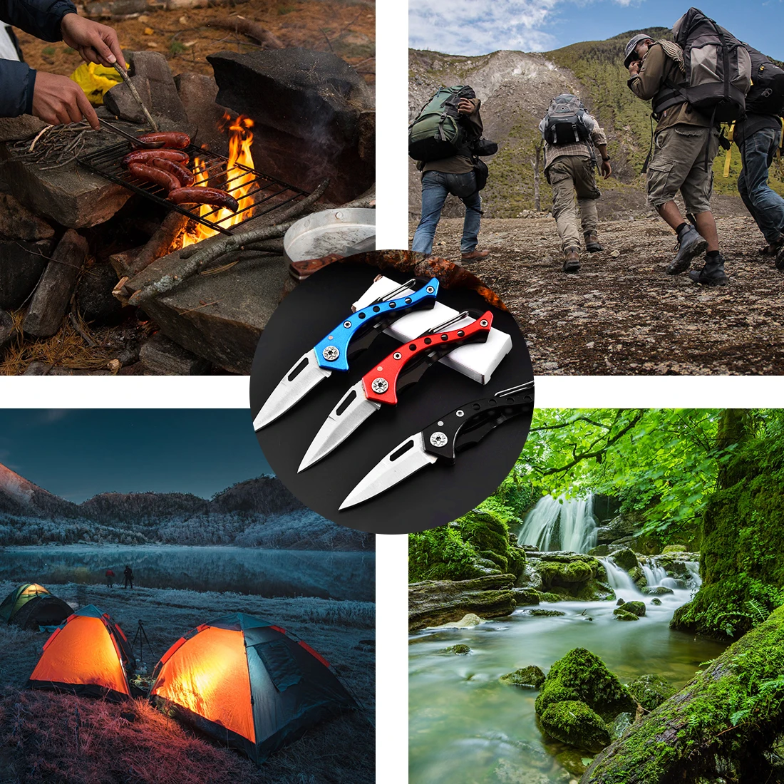 

Folding Knife Tactical Survival Knives Multifunction Pocket Knife Portable Keychain Fruit Cutter Folding Camping Supplies Tool