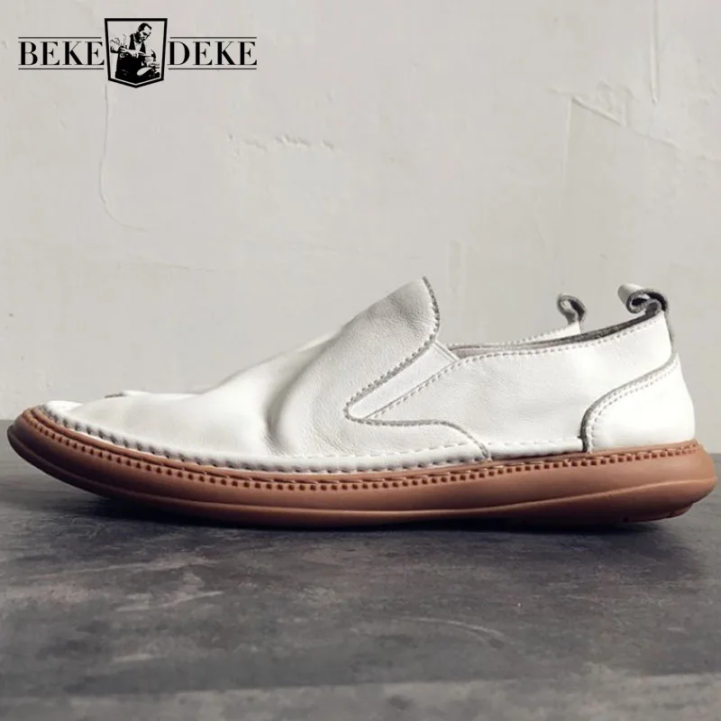 Кроссовки мужские из натуральной кожи в стиле Харадзюку дышащие мягкие без