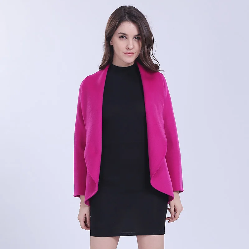 Повседневные кашемировые женские пальто 2020 с двумя сторон шерстяное женское