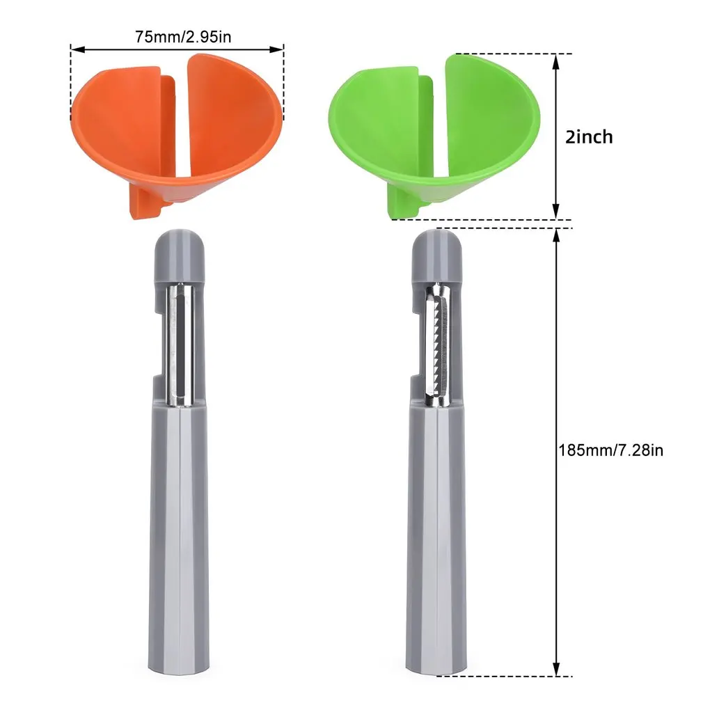 

Multifunctional Kitchenware Practical Vegetable Peeler Grater Detachable Durable Portable Slicer With Curler