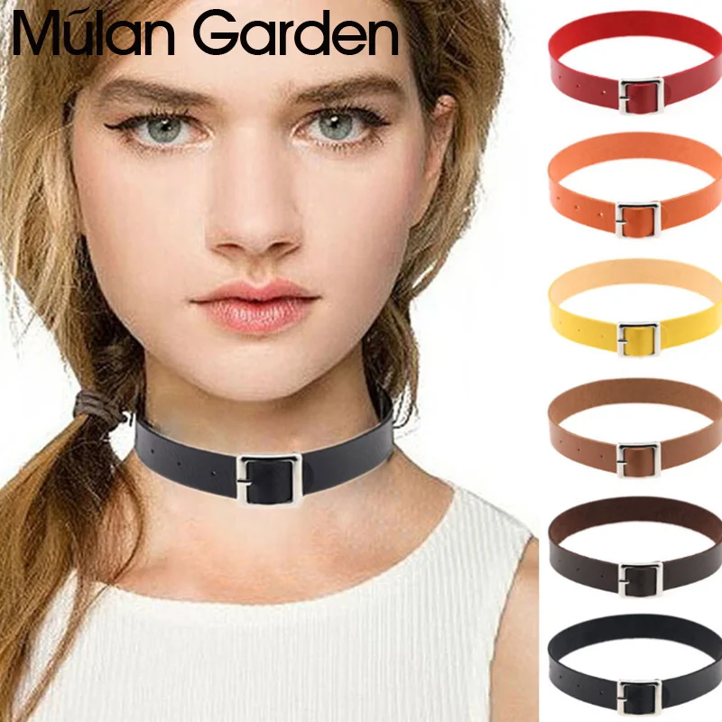 M & G панк ремень из искусственной кожи чокер для женщин девушки сексуальный