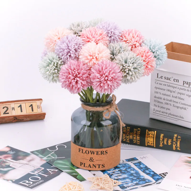 

1Pcs 29cm Artificial Dandelion Flower Silk Hyacinth Flower Wedding Decoration for Home Party Hotel Garden Decorations