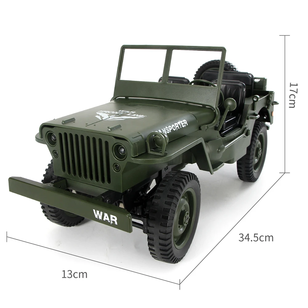 Q65 1/10 2 4G 4WD RC внедорожный военный грузовик транспортер 6 RTR детский подарок детская