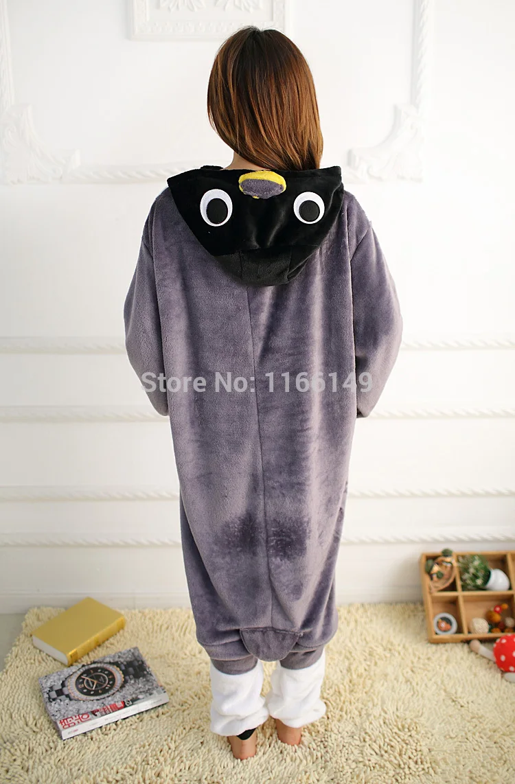 Кигуруми Пингвин взрослые пижамы Мультяшные Животные костюм унисекс одежда для