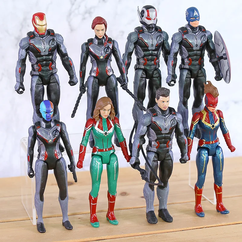 Экшн фигурка Мстители Железный человек Черная Вдова муравей Капитан Marvel Америка