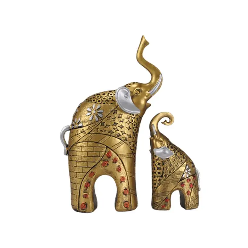 1 пара родитель и ребенок слон полимерный дисплей ремесло креативное домашнее