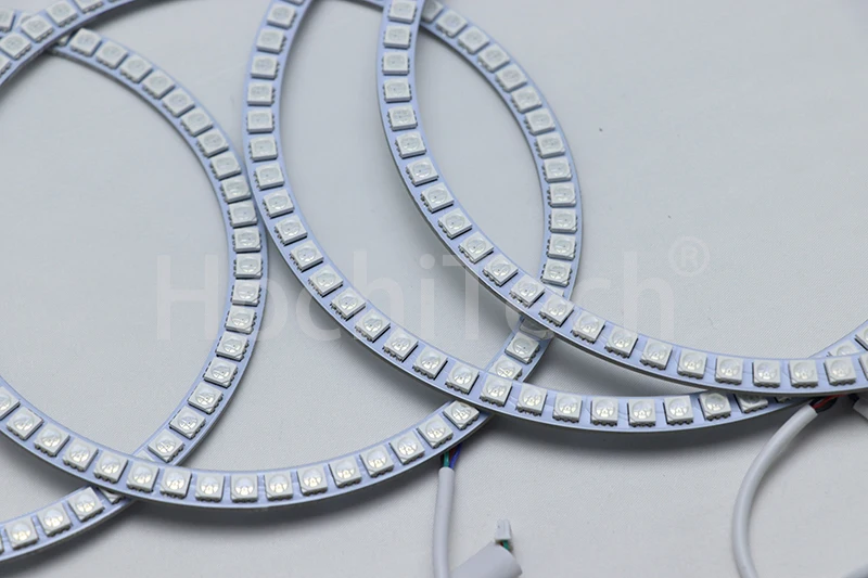 Ультра яркий 5050 SMD многоцветный RGB светодиодный набор ангельских глаз с пультом дистанционного управления для Chrysler 300C 2004 2005 2007 2008 2009 2010