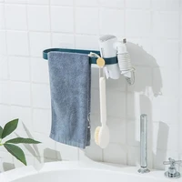 multifunction bathroom towel bar rack wall mounted storage shelf self adhesive heavy duty towel holder for kitchen accessories