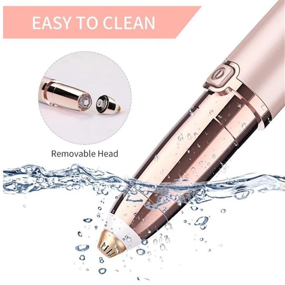 

1pc Electric Eyebrow Trimmer Mini Eye Brow Shaper Shaver Razor Painless Eye Brow Epilator Portable Facial Hair Remover for Women