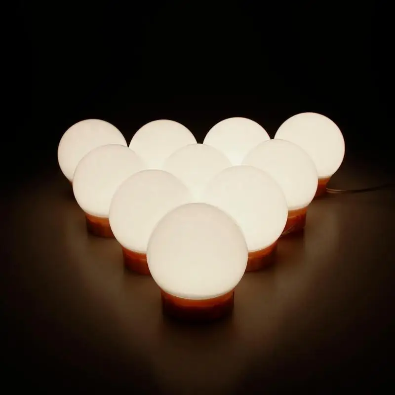 2/6/10/14LED Светильник лампы 5V USB макияж зеркало с подсветкой led лампа градиент Плавная светорегулирующими лампочками косметический светильник ed Make up зеркала лампы