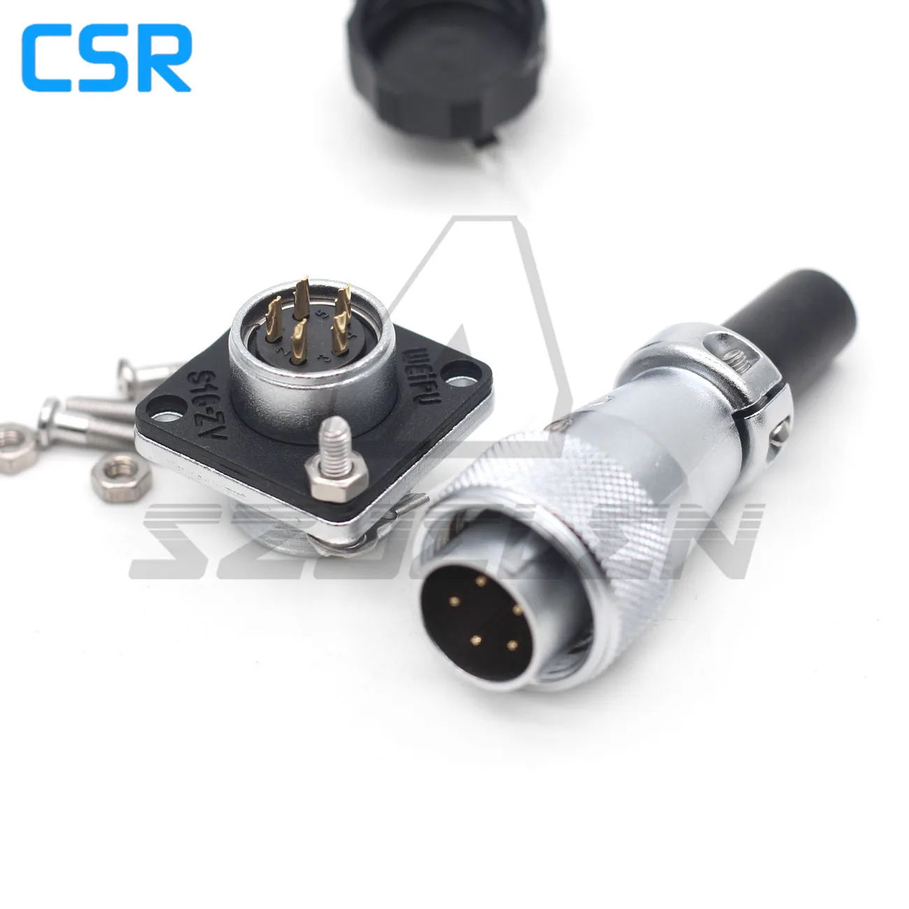 

WEIPU WS16 series 5pin waterproof anti-vibration Connector male female , industrial automation power connectors Metal connector