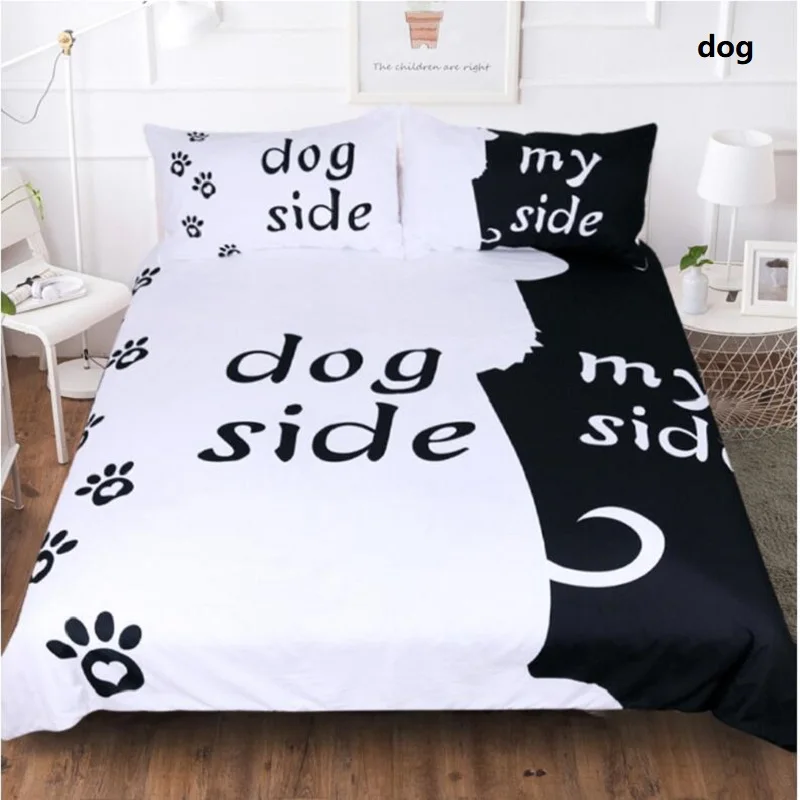 

UBRUSH, новинка, креативный Комплект постельного белья для кошек и собак, 3 шт., полиэстеровый материал, добавляющий удовольствие для дома, отел...