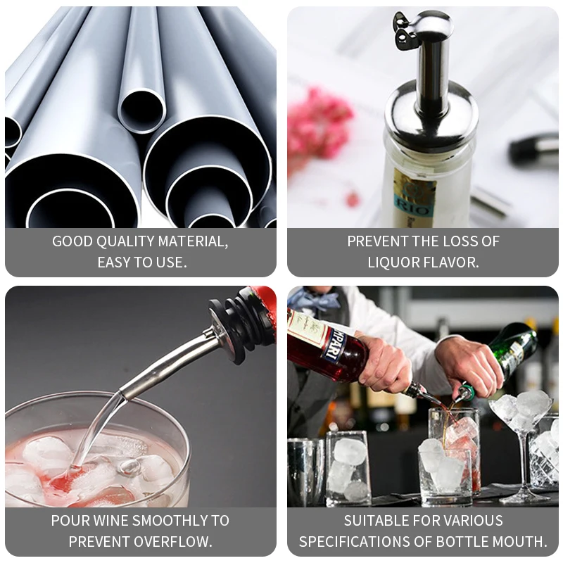 

1pc Pour Spout Wine Bottle Beer Pourer Stopper with Cap Cover for Oil Wine Vinegar Liquid Drink Dispenser Spout Bottle Stopper
