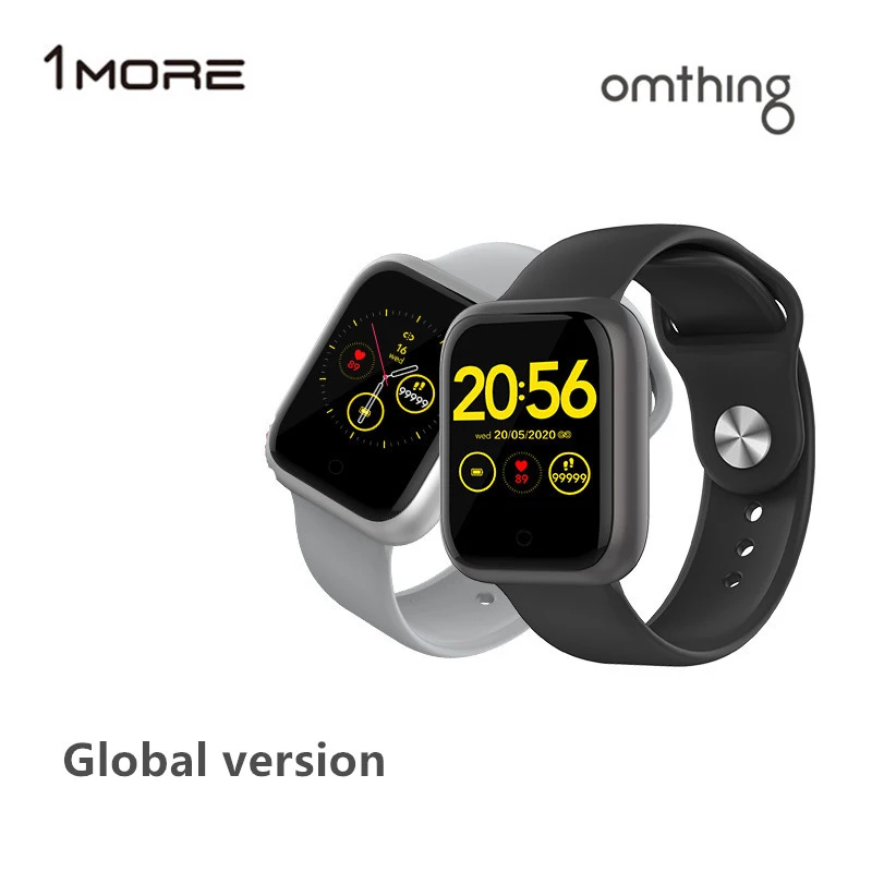1 More Omthing Смарт часы мужские полностью сенсорные фитнес трекер кровяное давление