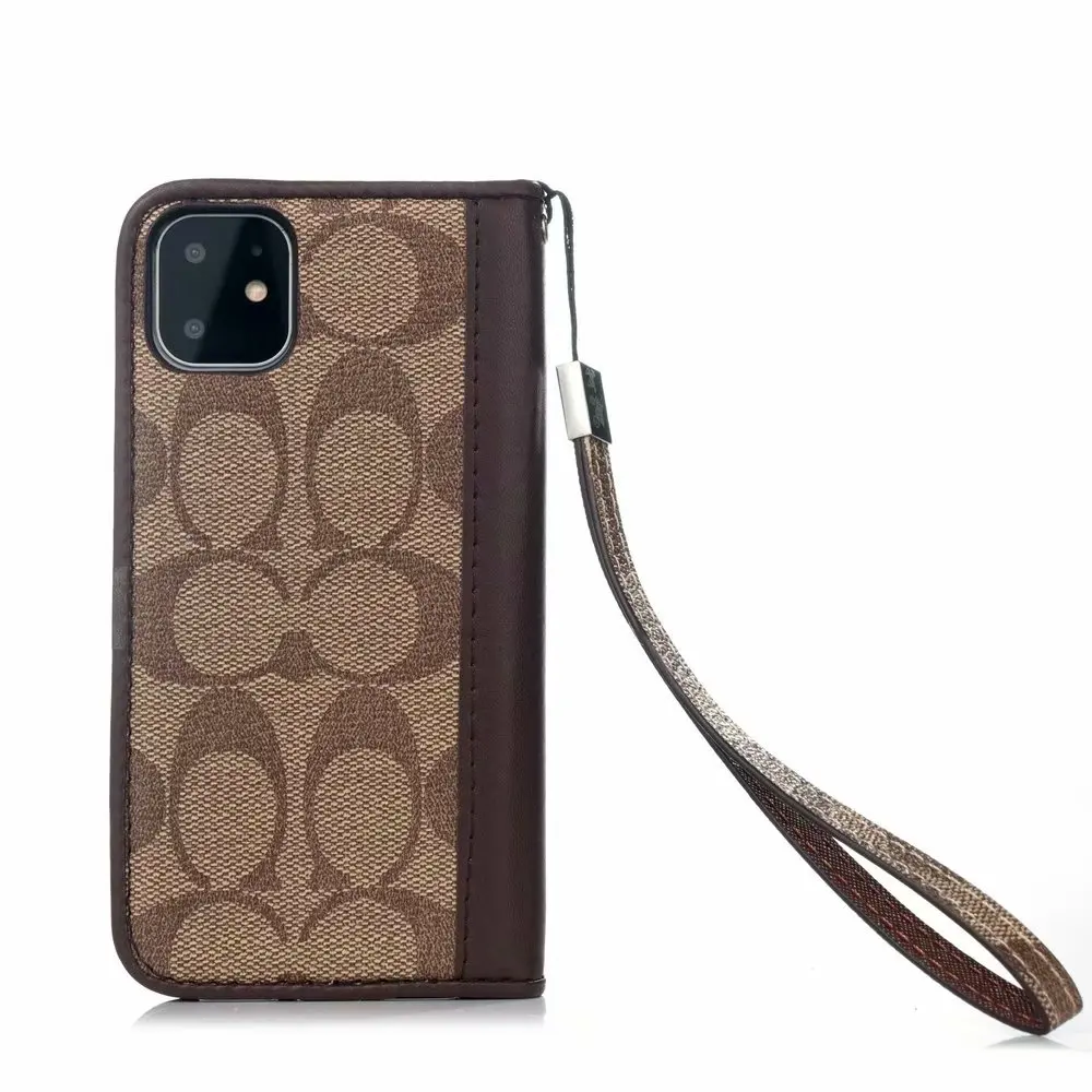 Роскошный кожаный магнитный флип-чехол для iphone 11 Pro max Xr Xs Max X 8 7 Чехол-бумажник для samsung NOTE 10 9 8 s10 s9 Plus - Цвет: Кофе