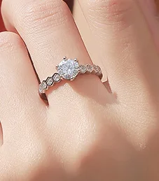 

YTF1323 S925 Sterling Silver Ring female wedding Sterling Silver proposal gift