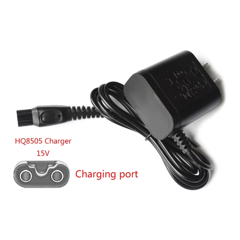 

US Wall Plug Electric Shaver Power Charger Cord Adapter for HQ8505 HQ6070 HQ6075 HQ6090 RQ1150 RQ1180 Shaving Machine