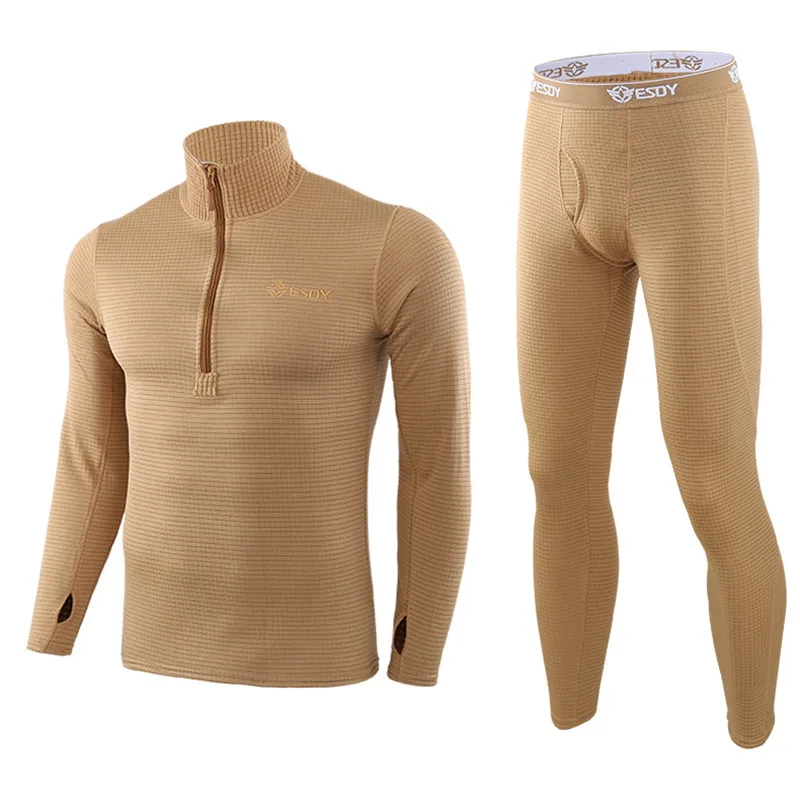 

Winter Top Quality New Thermal Underwear Sets Men Compression Fleece Sweat Quick Drying Thermo Underwear Male Clothing