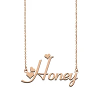 honey name necklace custom name necklace for women girls best friends birthday wedding christmas mother days gift