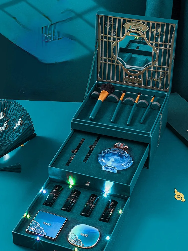 

zq Lipstick Gift Set Chinese Style Makeup Set Beauty Cosmetics Birthday Gift